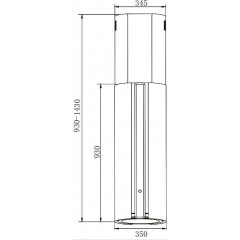 Вытяжка Weissgauff Sun 1400 Island BLDC Black