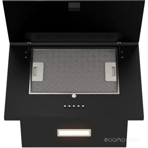 Вытяжка Elikor Коралл 50П-430-К3Д 266399 (черный/черное стекло)