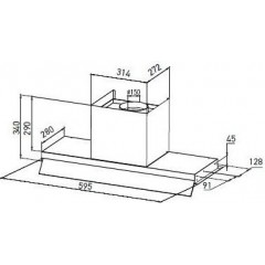 Вытяжка Zorg Aeria 1280 60 S (черный)