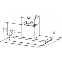 Вытяжка Zorg Aeria 1280 60 S (черный)