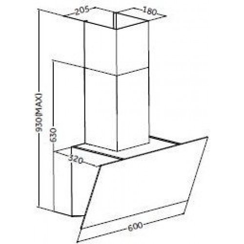 Вытяжка Zorg Air 1060 60 S (черный)