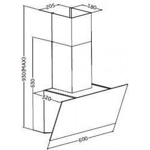 Вытяжка Zorg Air 1060 60 S (черный)