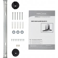 Вытяжка Krona Onyx 600 Glass S (черный)
