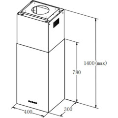 Вытяжка Weissgauff Box 1400 Island BL