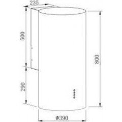 Вытяжка Zorg Rondo 1260 39 S (черный)
