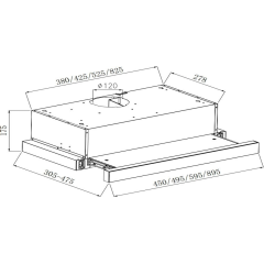 Вытяжка Weissgauff TEL 450 Inox