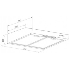 Вытяжка GrandGermes Slim 60 (черный)