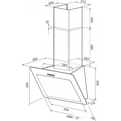 Вытяжка Krona Liva 500 PB (белый)