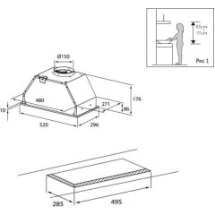 Вытяжка Evelux Air 60 B