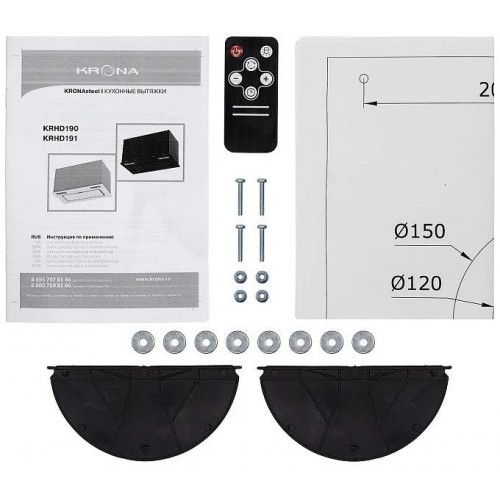 Вытяжка Krona Zander 600 DN S (черный)