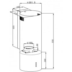 Вытяжка Maunfeld Lee Wall 35 (черный)