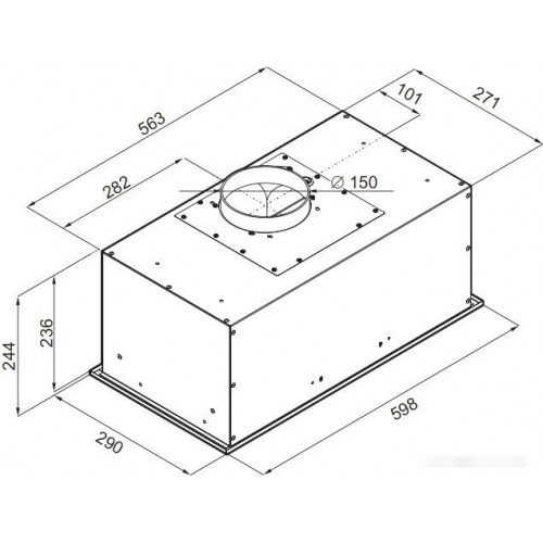 Вытяжка Maunfeld Crosby Power 60 (черный)