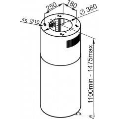 Вытяжка Maunfeld Lee Isla 39 (бежевый)
