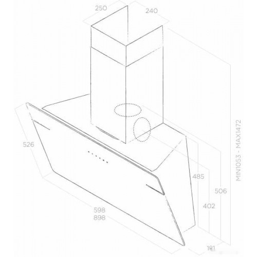 Вытяжка Elica L'essenza BL/A/60 PRF0117403A