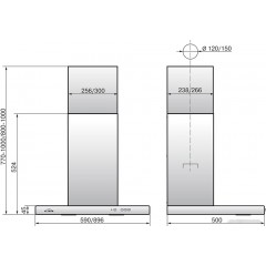 Вытяжка Elikor Квадра 90П-650-К3Д (белый)