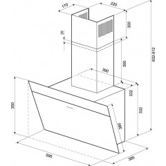 Вытяжка Krona Kristen A 600 S (белый)