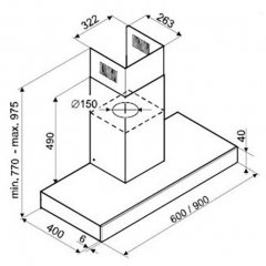 Вытяжка De Dietrich DHB361BX