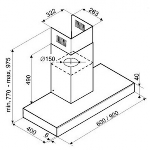 Вытяжка De Dietrich DHB361BX