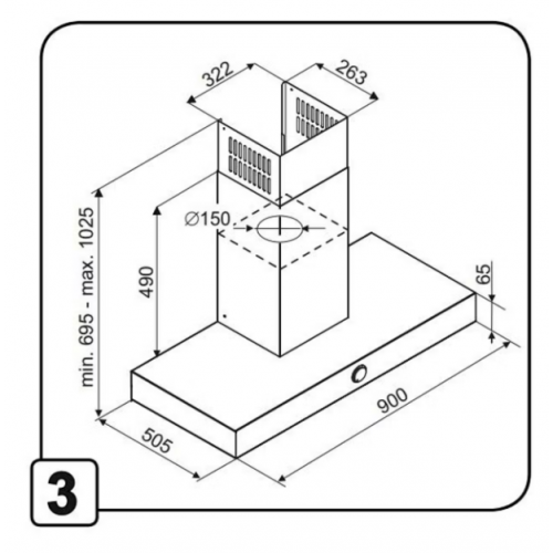 Вытяжка De Dietrich DHB4934B