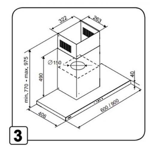 Вытяжка De Dietrich DHB49740B