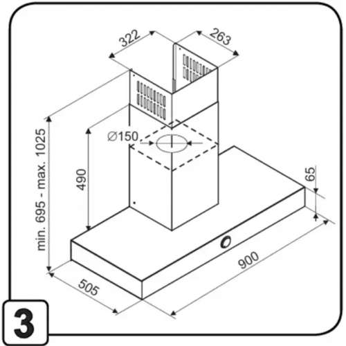 Вытяжка De Dietrich DHB4974B