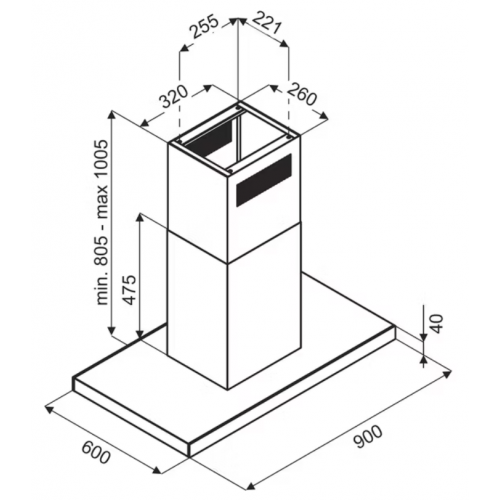 Вытяжка De Dietrich DHI2963B