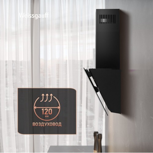 Вытяжка Weissgauff SIGMA 60 Touch Black Glass