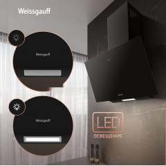 Вытяжка Weissgauff SIGMA 60 Touch Black Glass