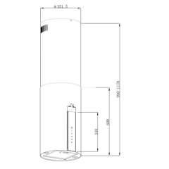 Вытяжка Korting KHA 35808 DN Cylinder