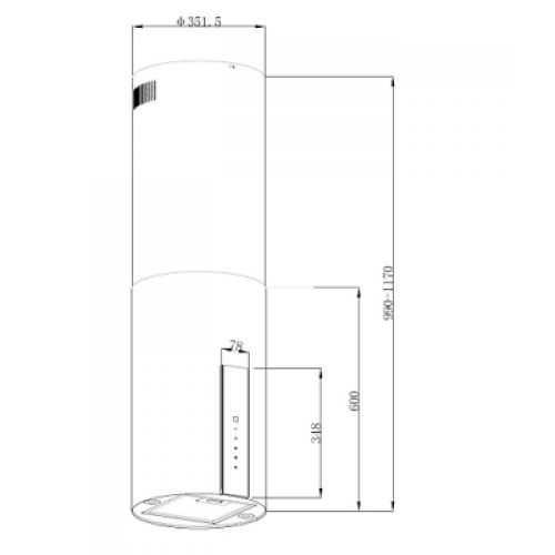 Вытяжка Korting KHA 35808 DN Cylinder