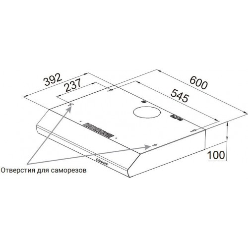 Вытяжка Weissgauff Cover 60 White