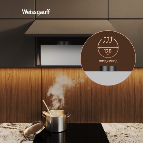 Вытяжка Weissgauff Quadra 600 Touch Black Glass