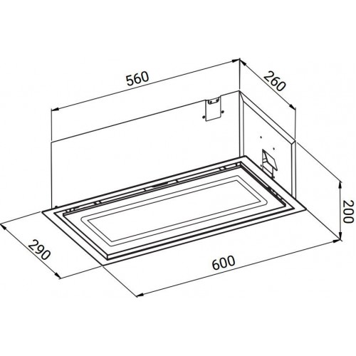 Вытяжка Weissgauff Quadra 600 Touch Black Glass