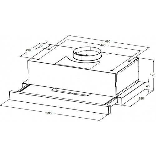 Вытяжка Weissgauff TEL 06 1M WM