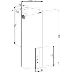 Вытяжка Korting KHC 35969 DW Cylinder