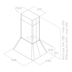 Вытяжка Elica IKONA BL MAT/A/60