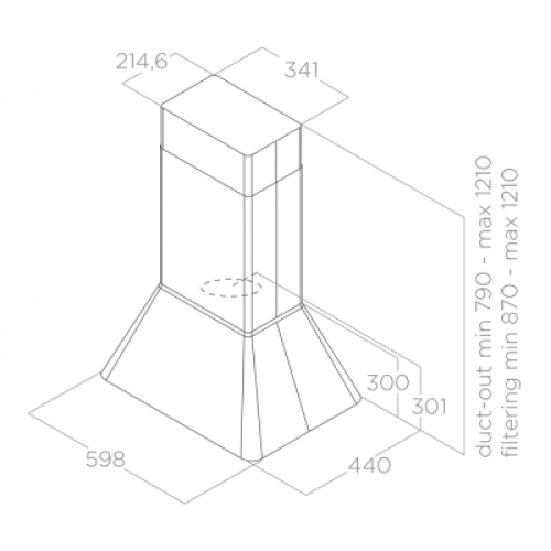 Вытяжка Elica IKONA BL MAT/A/60