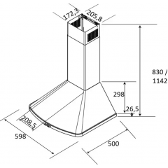 Вытяжка Brandt AD1046X