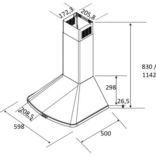 Вытяжка Brandt AD1046X