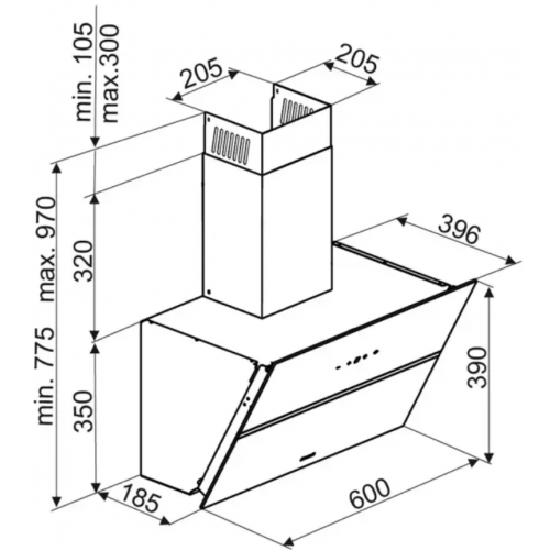 Вытяжка Brandt BHV2673XB