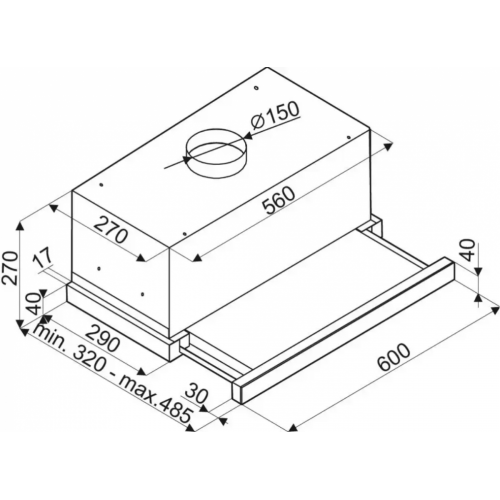 Вытяжка Brandt BHT2611B