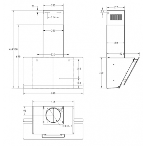 Вытяжка Candy CVXW64SB