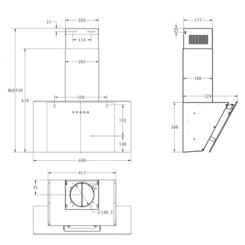 Вытяжка Candy CVXW64MB