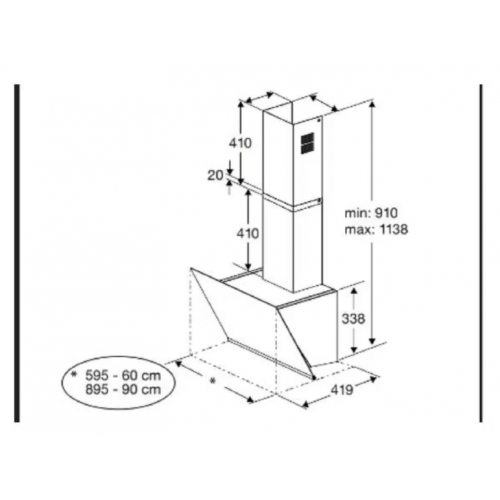 Вытяжка Grundig GDSP2464BWSC