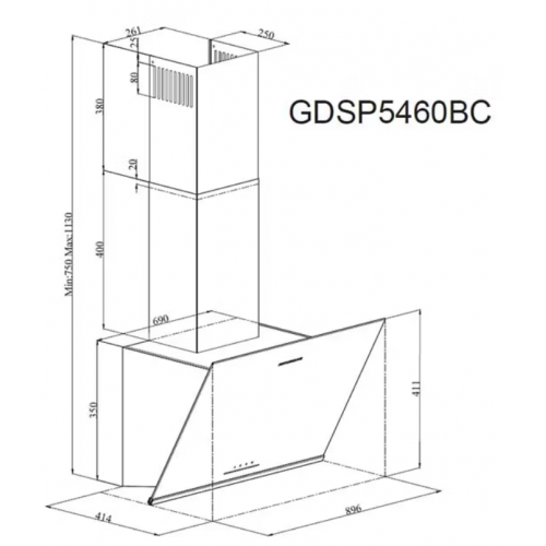 Вытяжка Grundig GDSP5460BC
