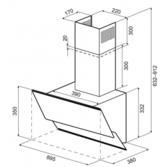 Вытяжка Krona Irma A 900 S (черный)