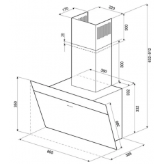 Вытяжка Krona Kristen A 900 S (черный)