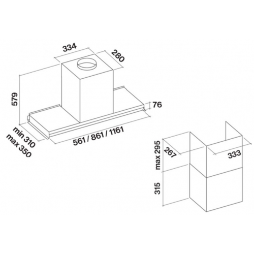 Вытяжка Falmec VIRGOLA (Touch) NRS 90 CVJN90.E29P2#EU3490F