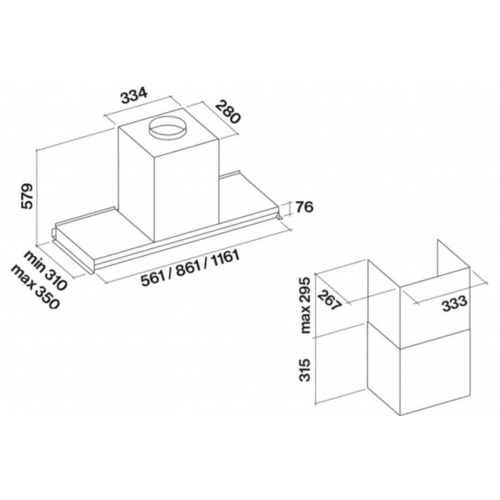 Вытяжка Falmec VIRGOLA TOUCH NRS BLACK 120 CVJN20.E29P2#EUN490F