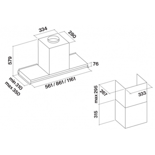 Вытяжка Falmec VIRGOLA (Touch) NRS 120 CVJN20.E29P2#EU3490F
